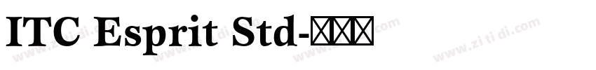 ITC Esprit Std字体转换